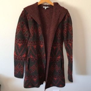 Toad&Co Merino wool long sweater/cardigan.